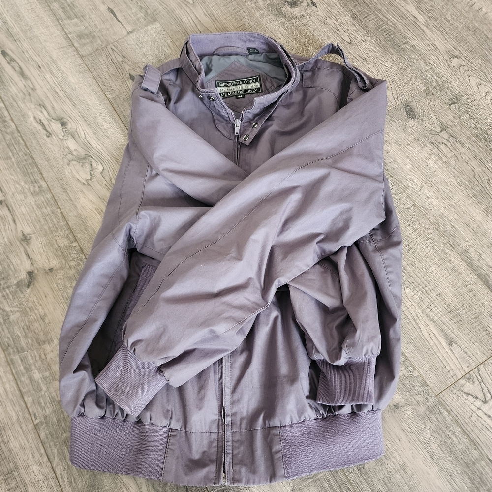 Members Only Gray Hooded Jacket - Picture 4 of 5